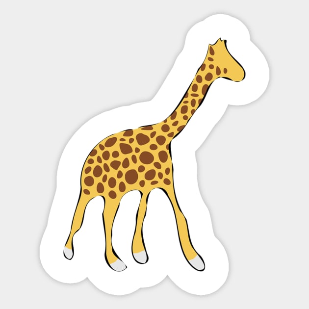 Cute Giraffe Sticker by MiljanaVuckovic